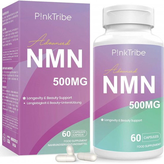 P!nkTribe NMN Dietary Supplement Capsules, NAD+ Supplement